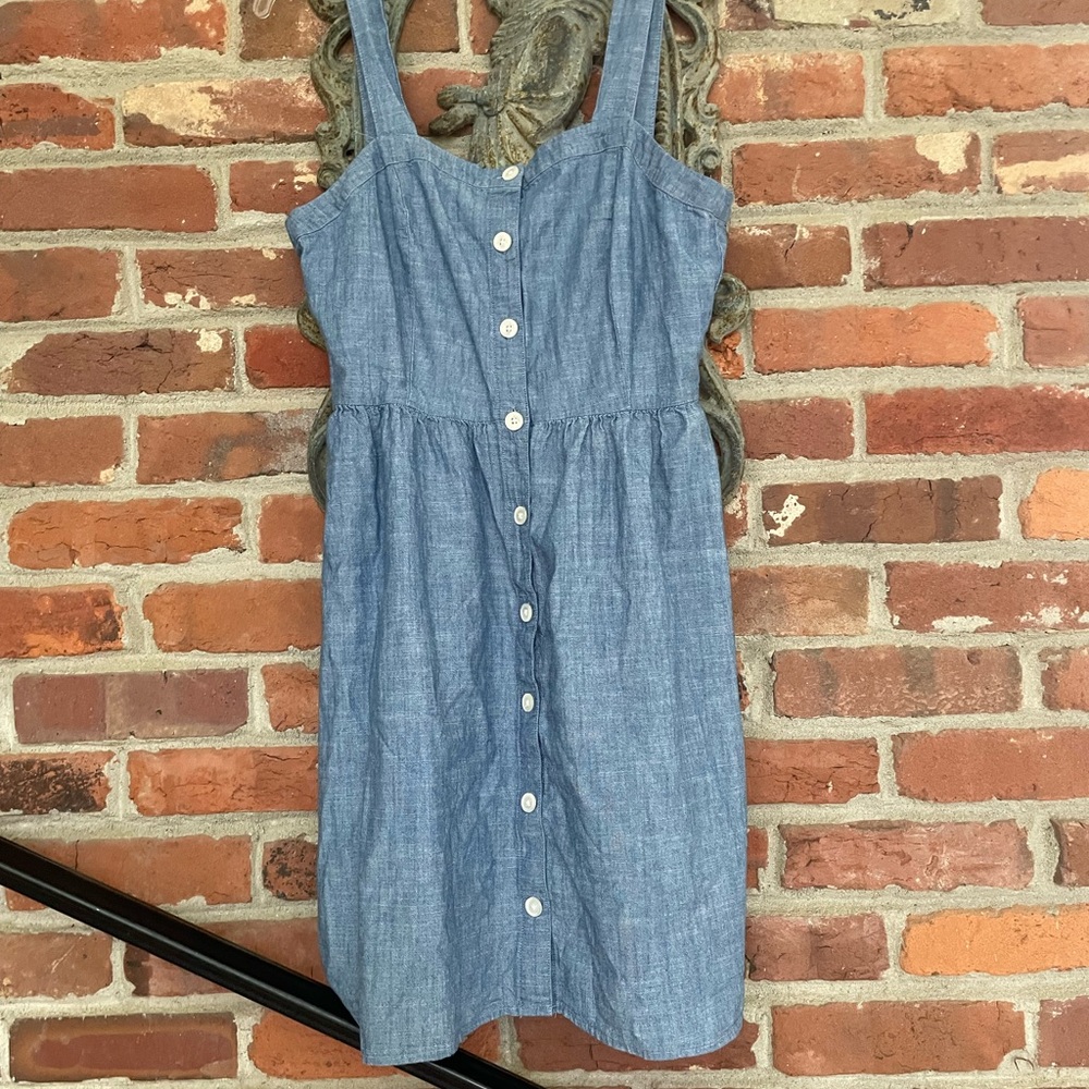 J. Crew blue Chambray Sundress Dress Size 6